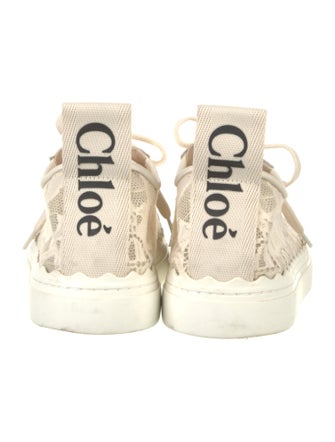 Chloé Lace Lace Pattern Sneakers