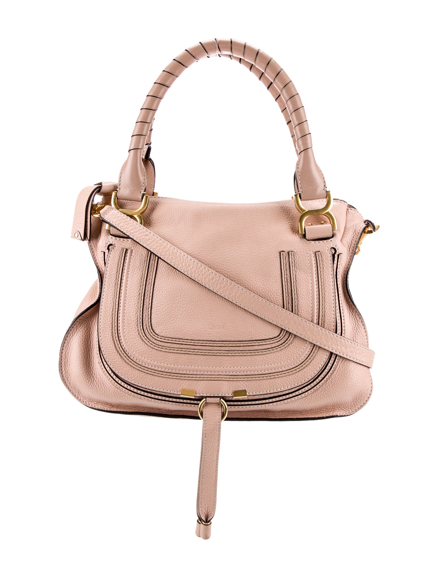 Chloé Leather Marcie Shoulder Bag Medium