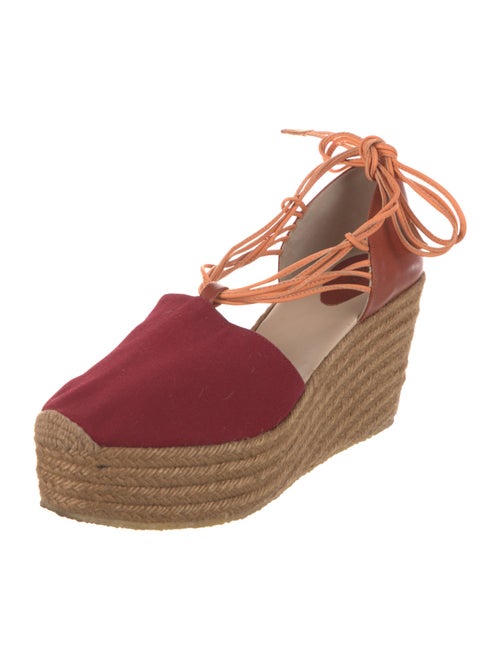 Chloé Leather Colorblock Pattern T-Strap Pumps