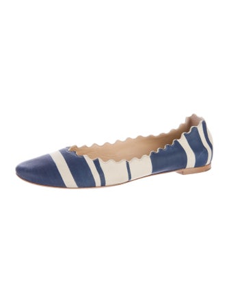 Chloé Striped Lauren Flats