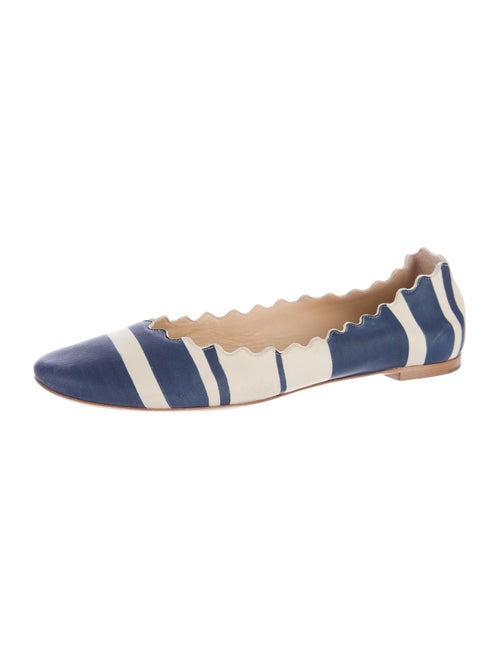 Chloé Striped Lauren Flats