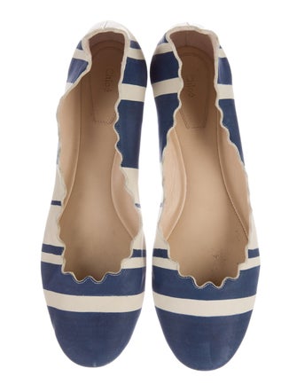 Chloé Striped Lauren Flats