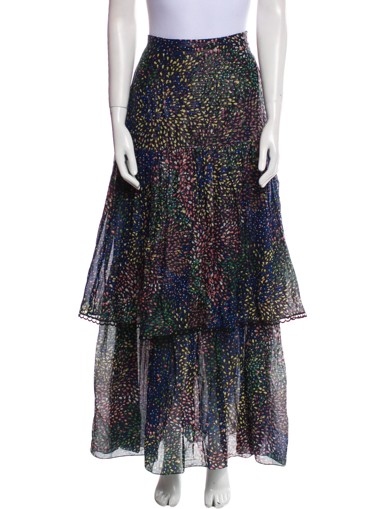 Chloé Floral Print Long Skirt