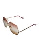 Chloé Aviator Gradient Sunglasses
