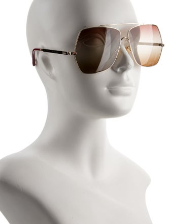 Chloé Aviator Gradient Sunglasses