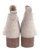 Chloé Suede Scalloped Accent Chelsea Boots
