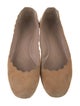 Chloé Suede Scalloped Accent Ballet Flats