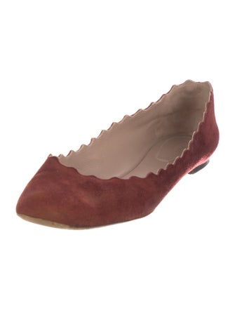 Chloé Lauren Ballerina Suede Ballet Flats