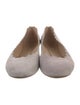 Chloé Suede Scalloped Accent Flats