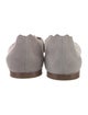 Chloé Suede Scalloped Accent Flats