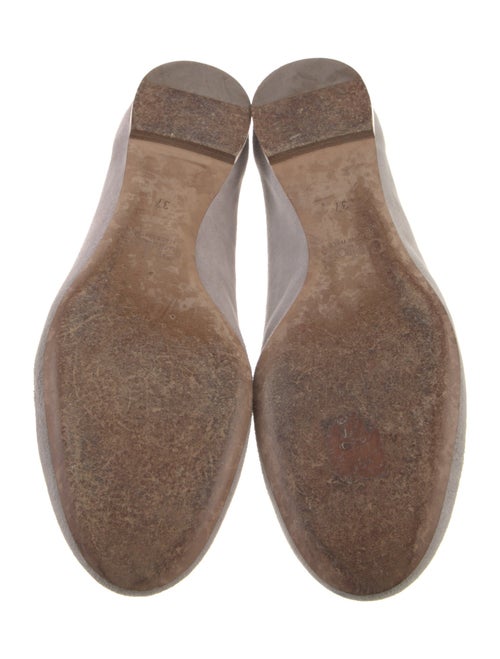 Chloé Suede Scalloped Accent Flats