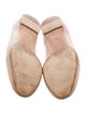 Chloé Leather Scalloped Accent Ballet Flats