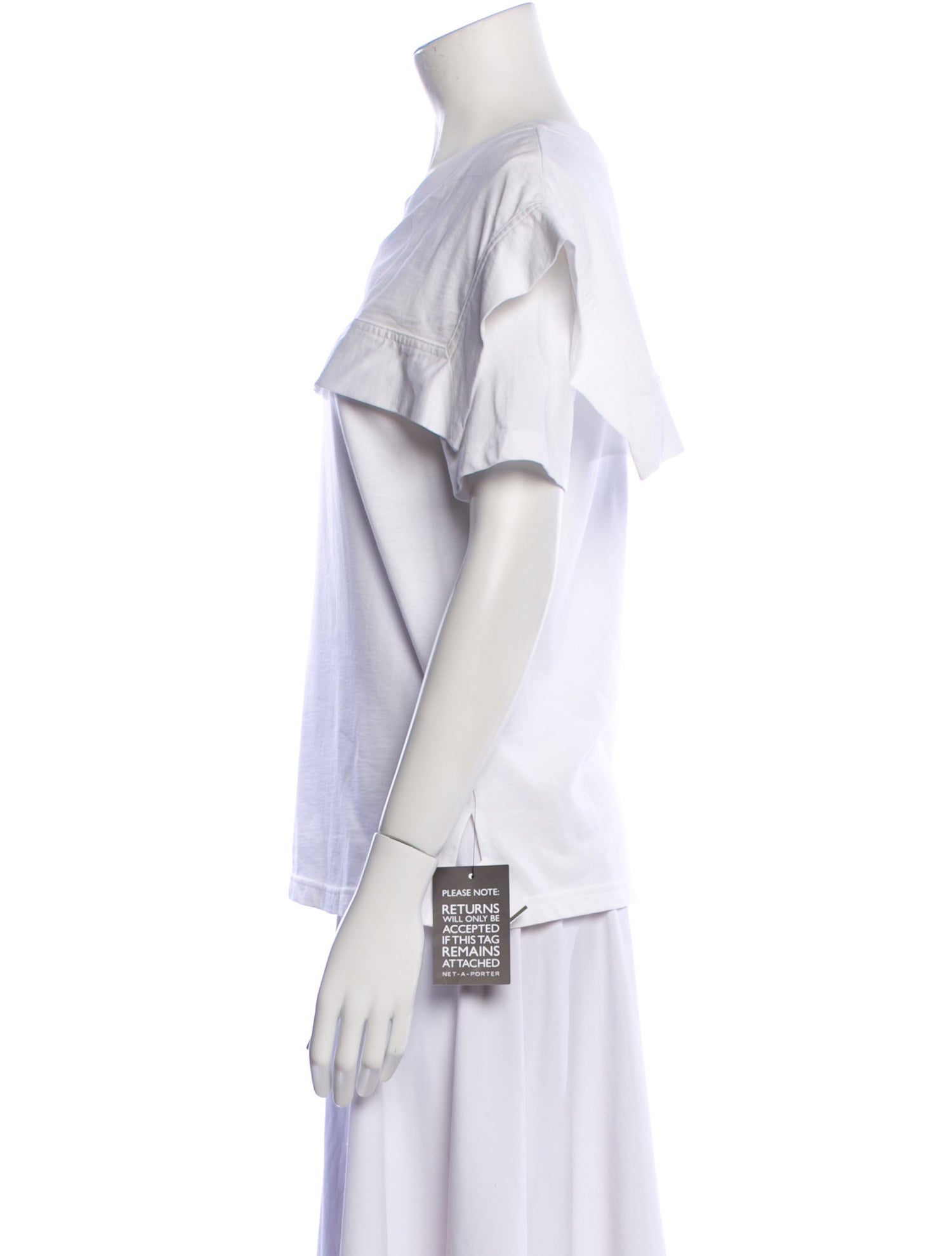 Chloé Bateau Neckline Short Sleeve T-Shirt