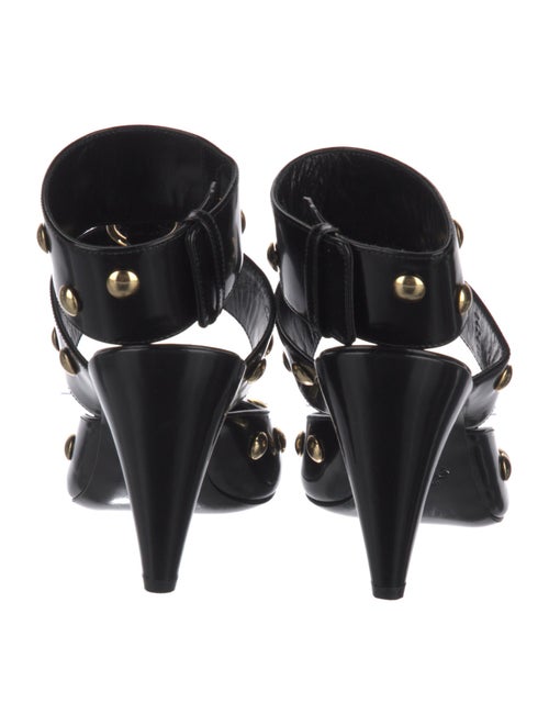 Chloé Leather Studded Accents Mules