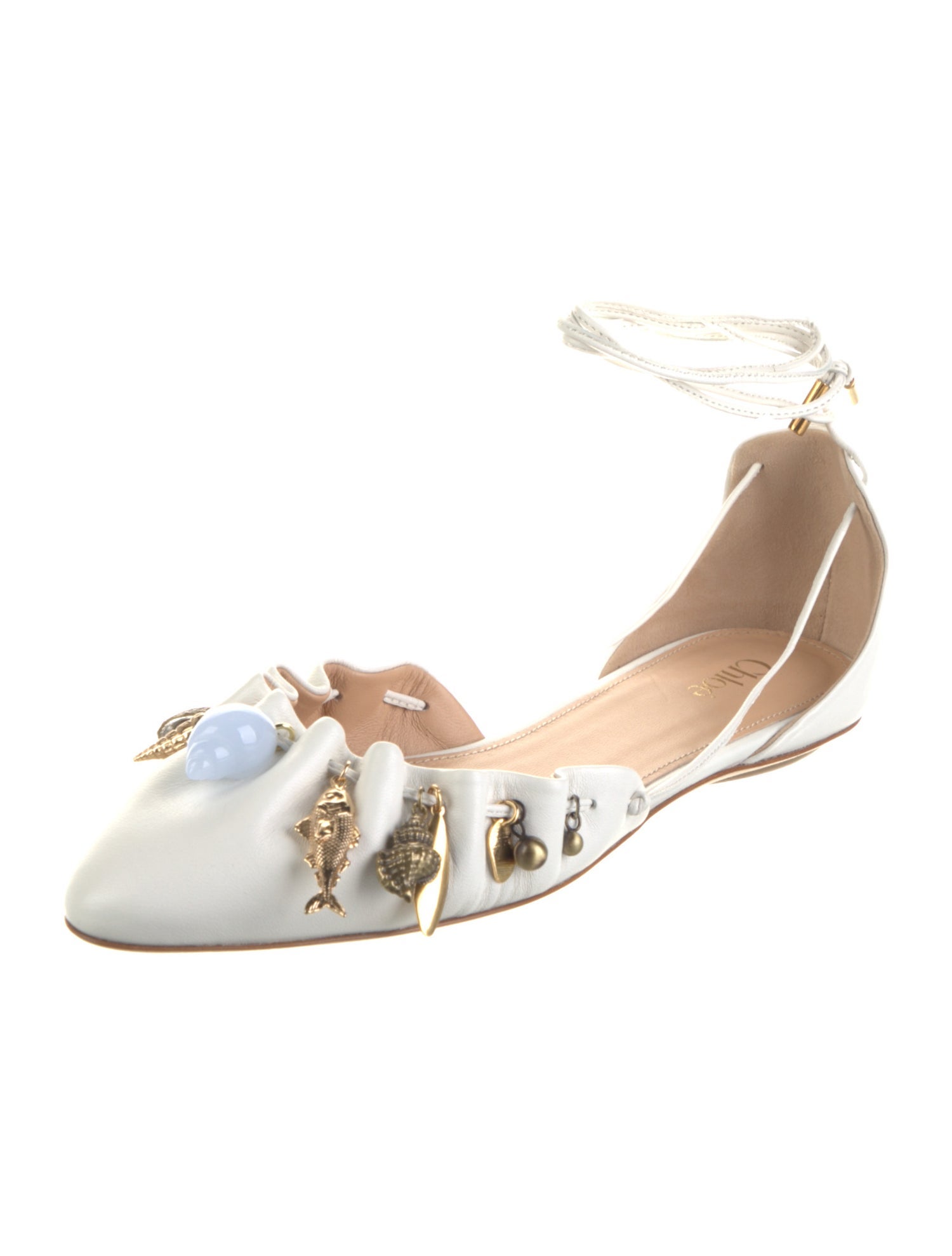Chloé Leather D'Orsay Flats