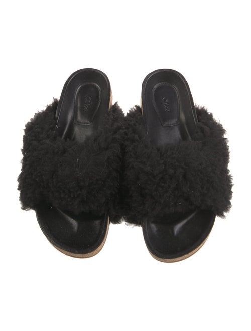 Chloé Shearling Slides
