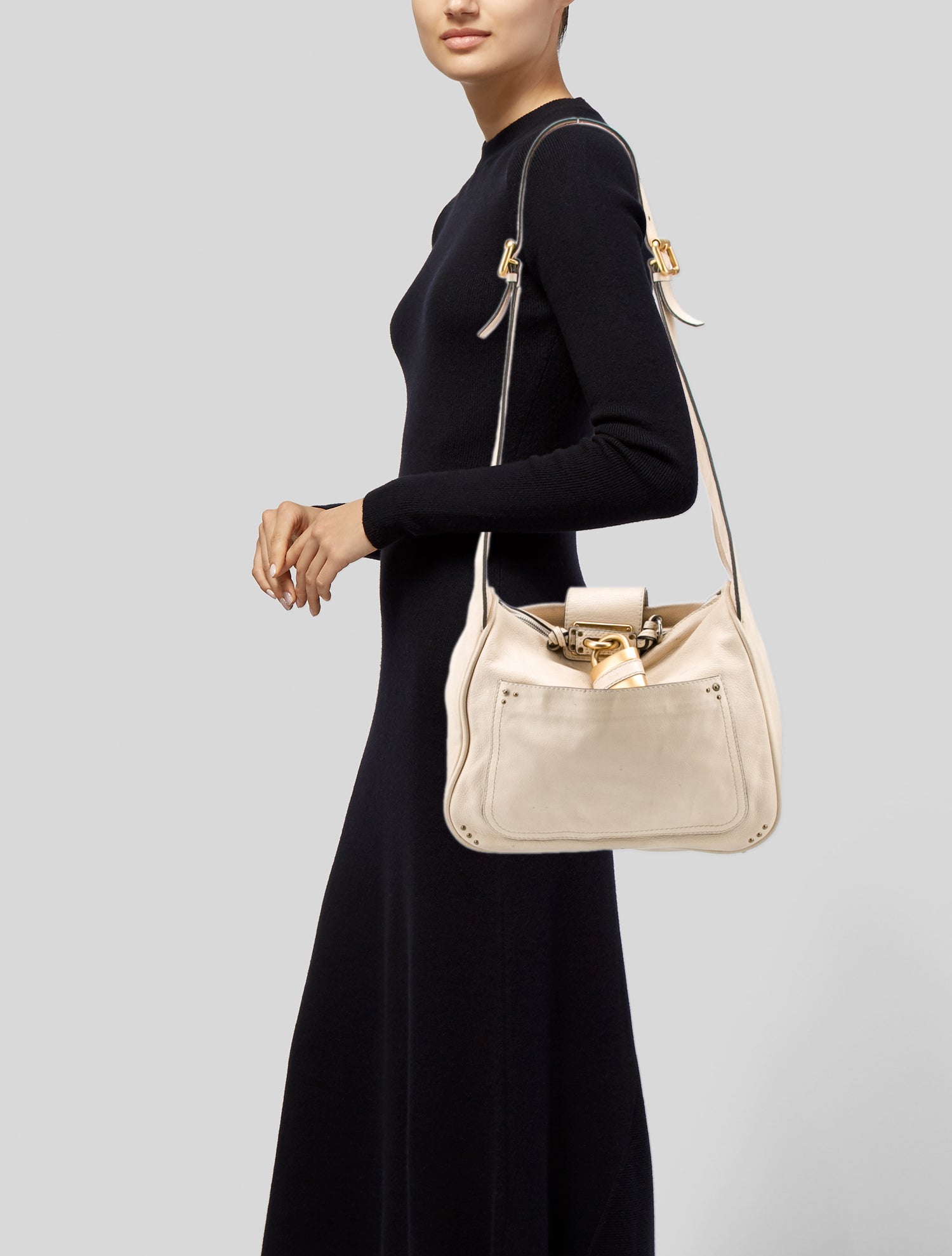 Chloé Leather Shoulder Bag Large