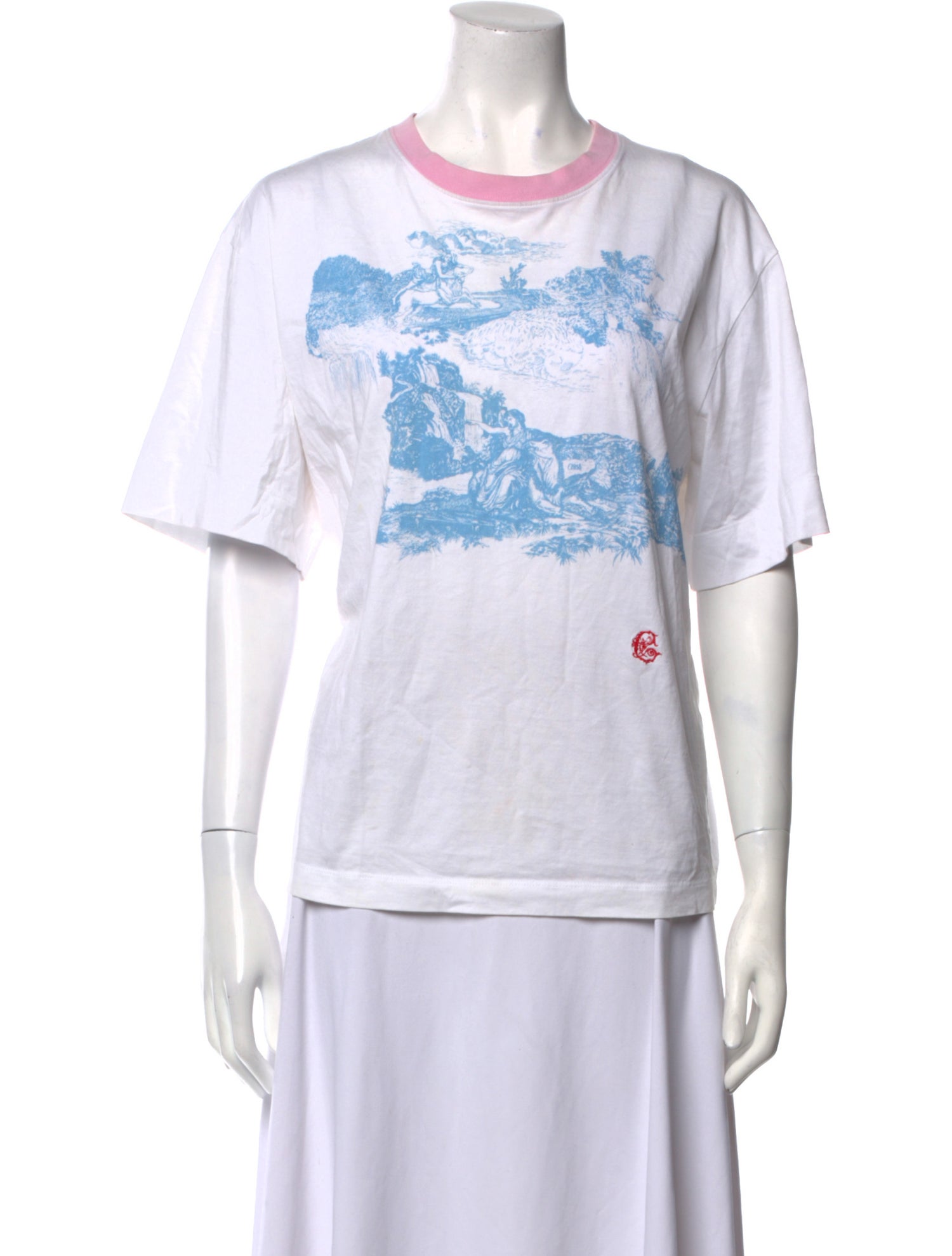 Chloé Graphic Print Crew Neck T-Shirt