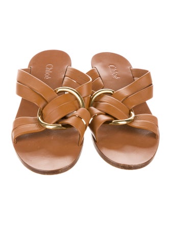 Chloé Leather Slides