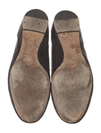 Chloé Leather Scalloped Accent Ballet Flats