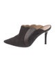 Chloé Suede Scalloped Accent Mules