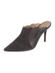 Chloé Suede Scalloped Accent Mules