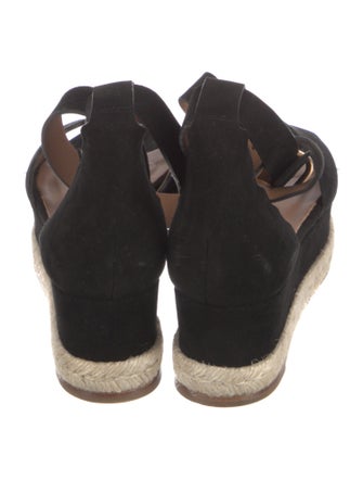 Chloé Suede Scalloped Accent Espadrilles