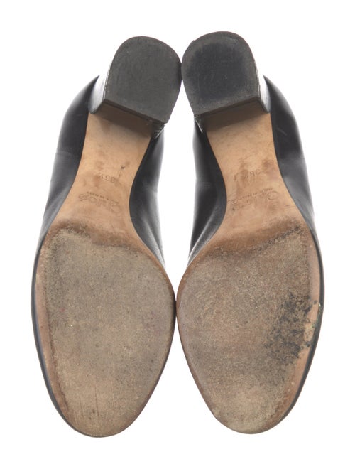 Chloé Leather Scalloped Accent Pumps