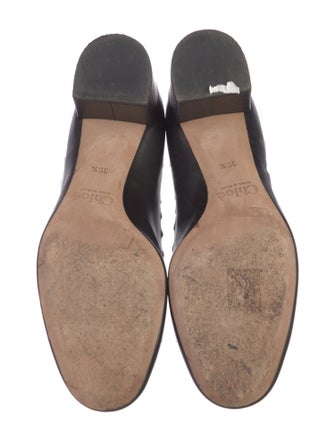 Chloé Leather Scalloped Accent Pumps