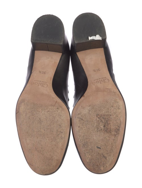 Chloé Leather Scalloped Accent Pumps