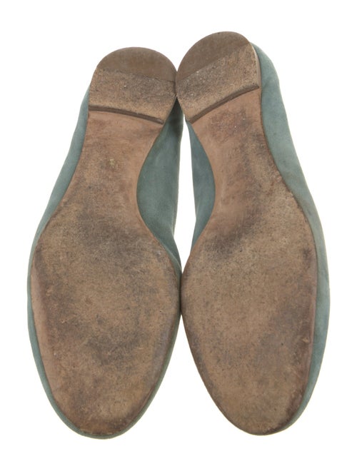 Chloé Suede Scalloped Accent Ballet Flats