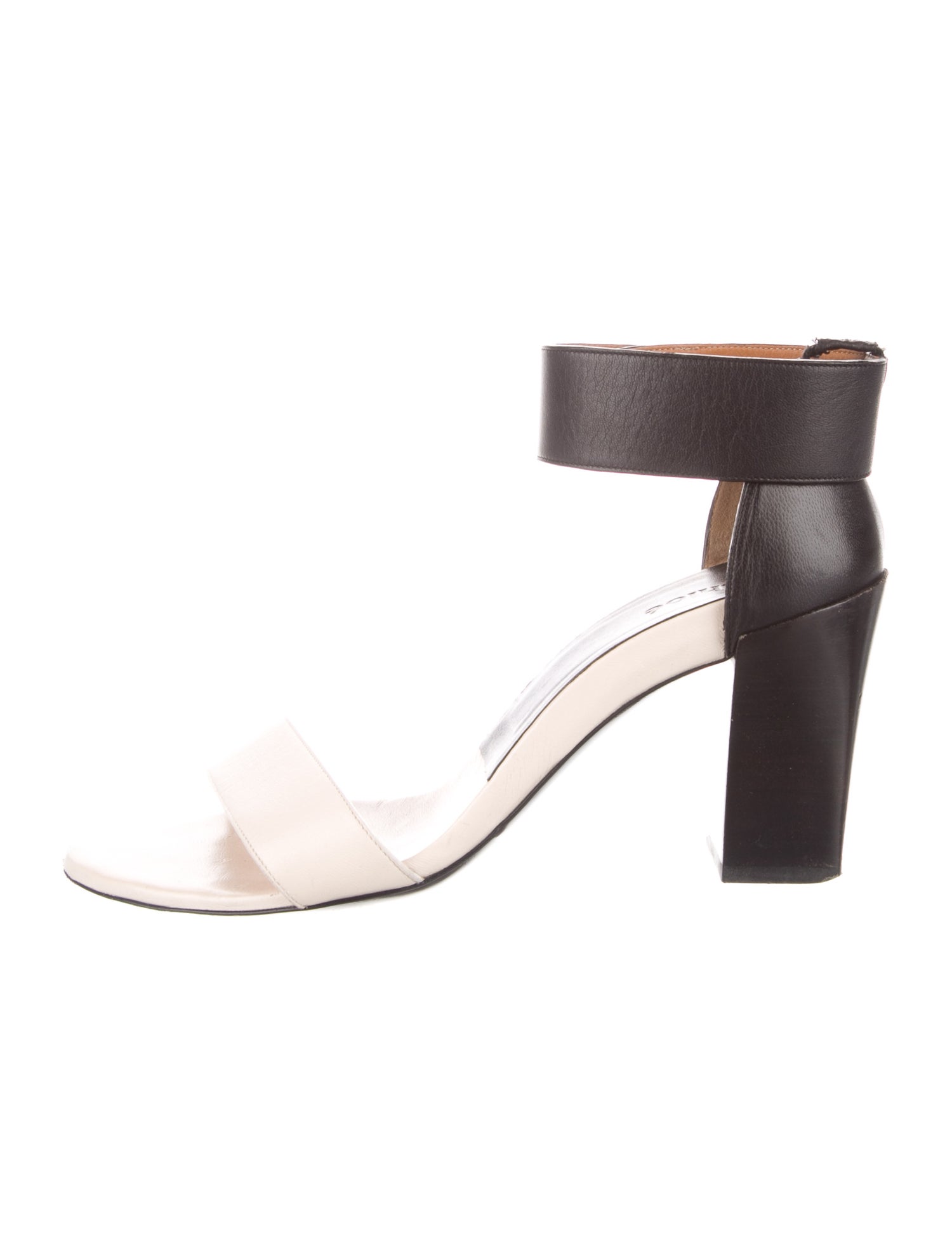 Chloé Leather Colorblock Pattern Slingback Sandals