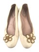 Chloé Leather Chain-Link Accents Flats