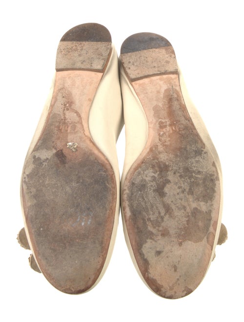 Chloé Leather Chain-Link Accents Flats