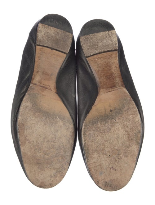 Chloé Leather Scalloped Accent Ballet Flats