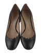 Chloé Leather Scalloped Accent Pumps