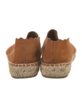 Chloé Suede Scalloped Accent Espadrilles