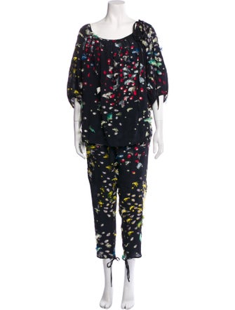 Chloé Silk Printed Pant Set