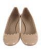 Chloé Patent Leather Scalloped Accent Pumps
