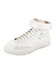 Chloé Leather Scalloped Accent Sneakers