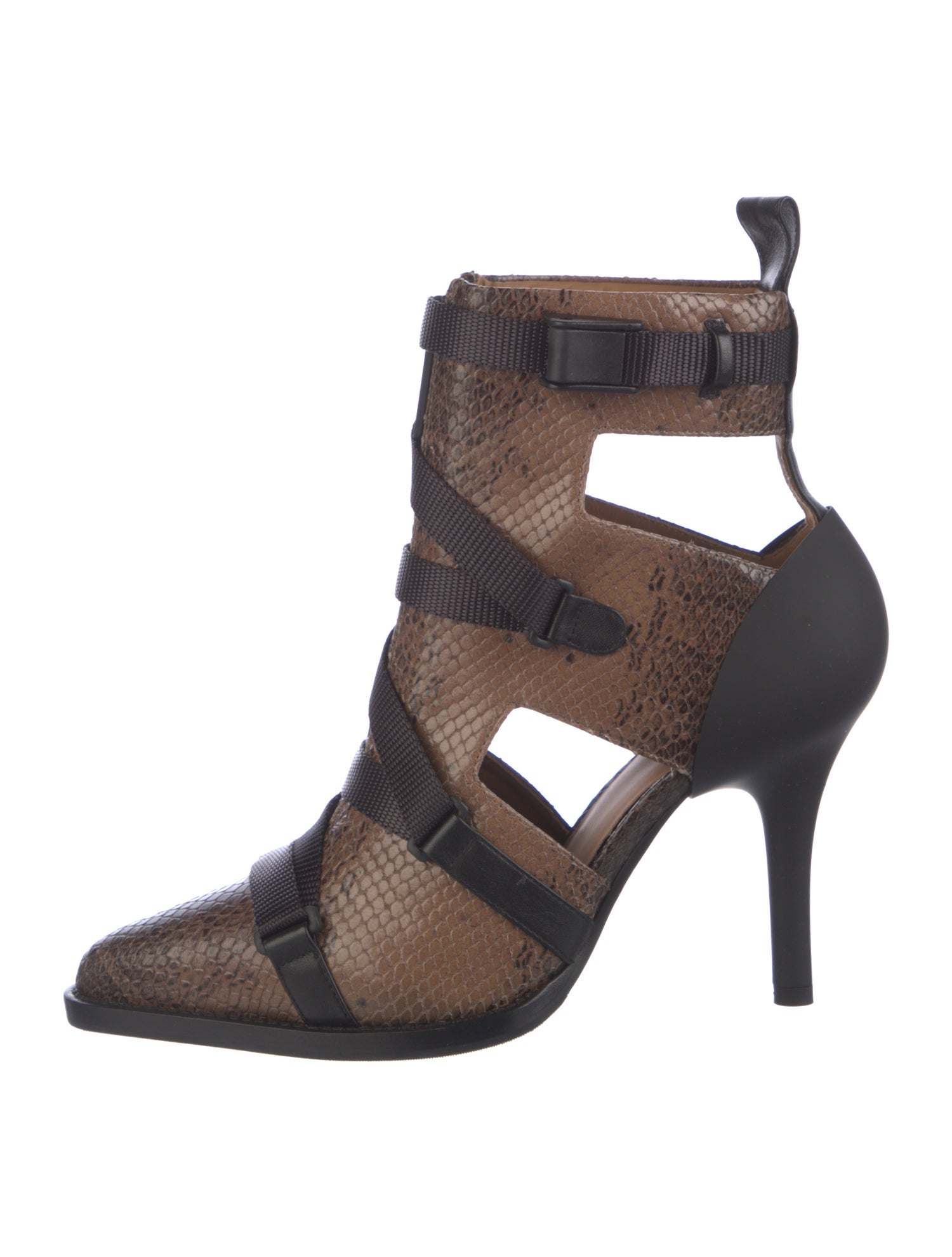 Chloé Leather Colorblock Pattern Boots