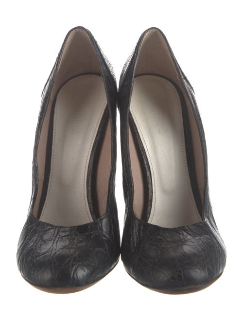 Chloé Leather Animal Print Pumps