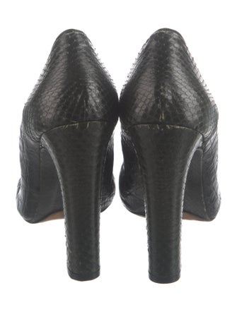 Chloé Leather Animal Print Pumps