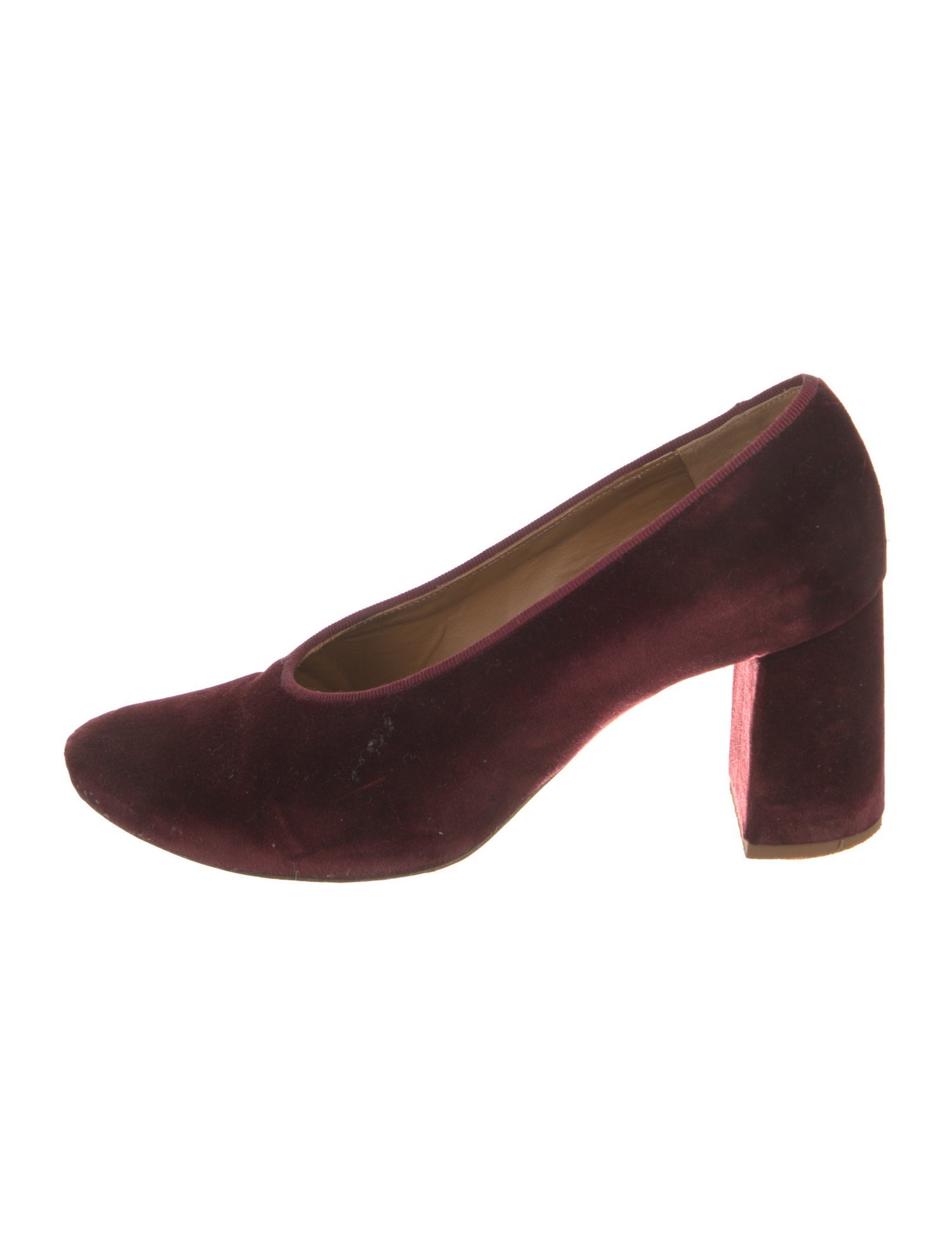 Chloé Velvet Grosgrain Trim Pumps