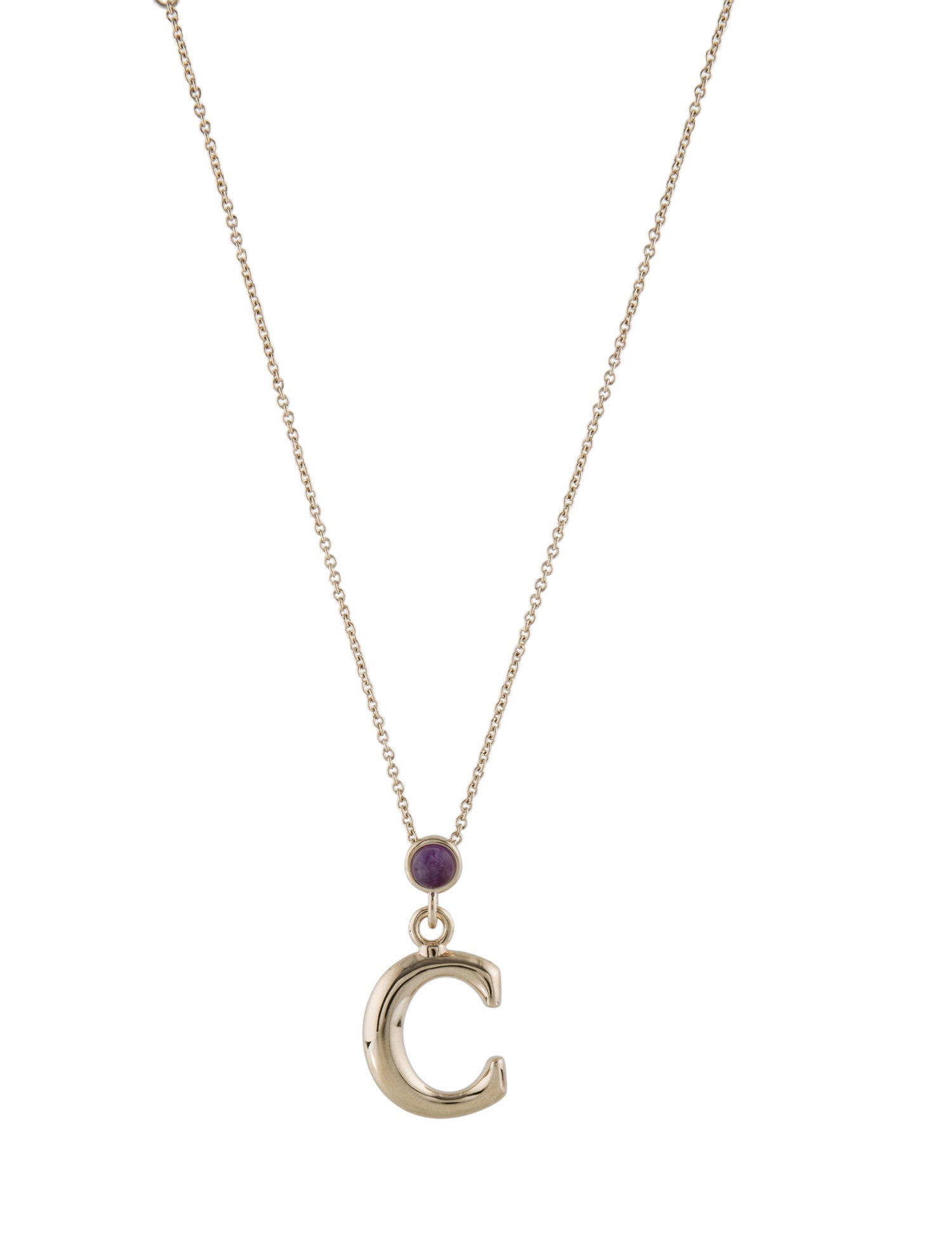 Chloé Alphabet C Pendant Necklace