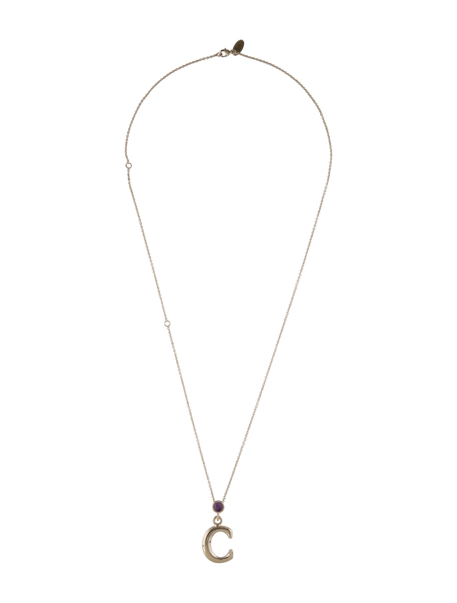 Chloé Alphabet C Pendant Necklace