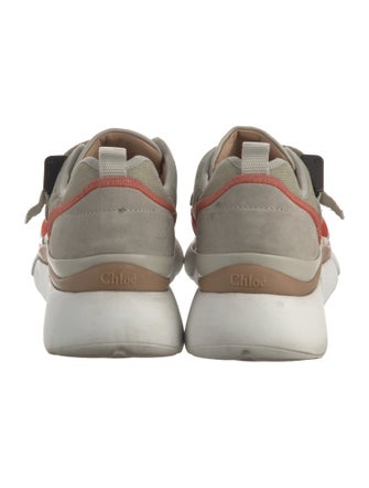 Chloé Colorblock Pattern Mesh Accents Athletic Sneakers