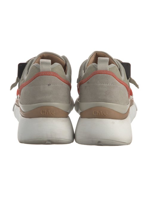 Chloé Colorblock Pattern Mesh Accents Athletic Sneakers