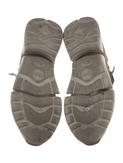 Chloé Colorblock Pattern Mesh Accents Athletic Sneakers