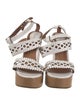 Chloé Leather Animal Print Slingback Sandals